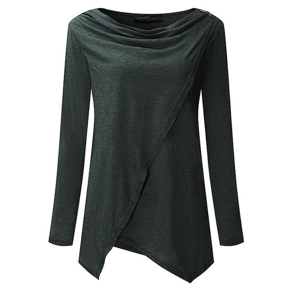 Pregnant Women Shirts  Autumn Long Sleeve O Neck Blouses Tops