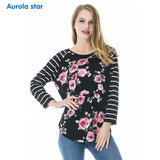 Maternity Winter Clothing Blouse Tops Long Sleeve Blouses For Pregnancy